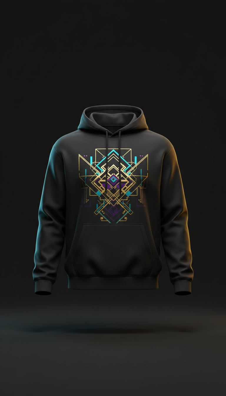 Gloss Print Luxe Hoodie