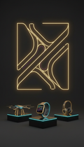Vector Art Neon Skyline